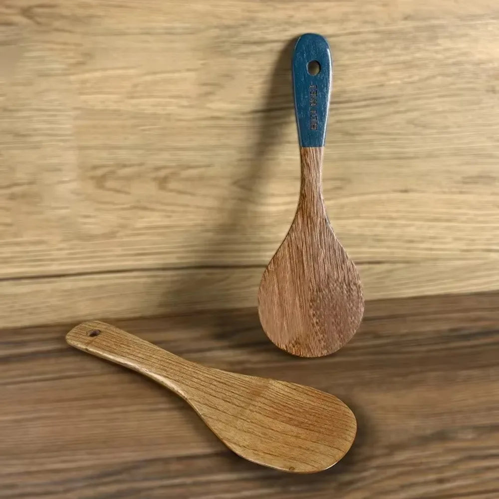 Natural Wooden Spatula Set, Non Stick Pan Special Wooden Spatula, Heat-Resistant Wooden Spatula, Wooden Spoon And Other Cooking