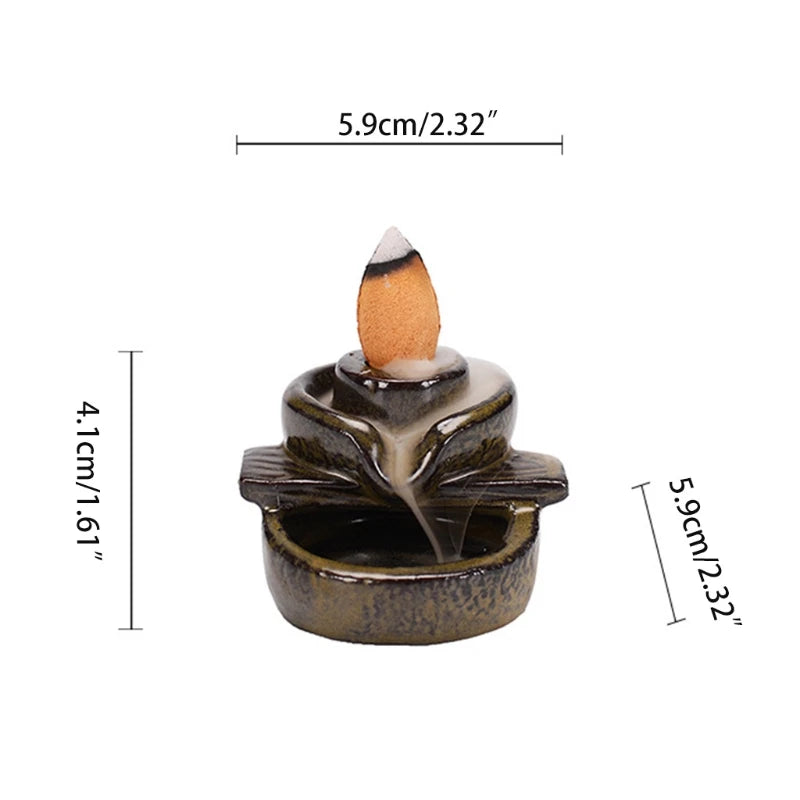 Ceramic Backflow Incense Burner