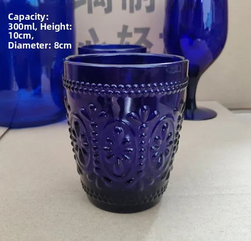 Large Crystal Glass Water Bottle