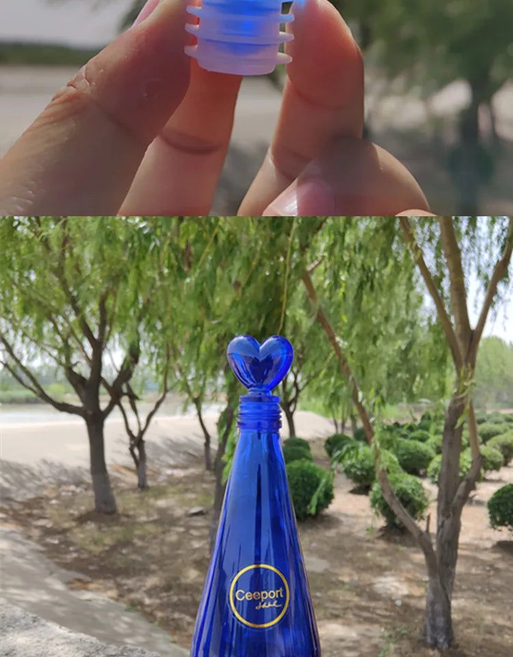 Blue Glass Bottle Collection