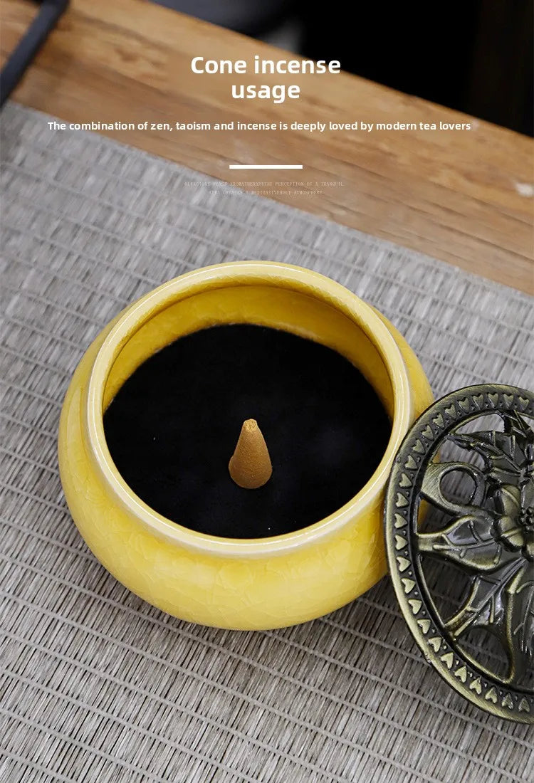 Celadon Ceramic Incense Burner