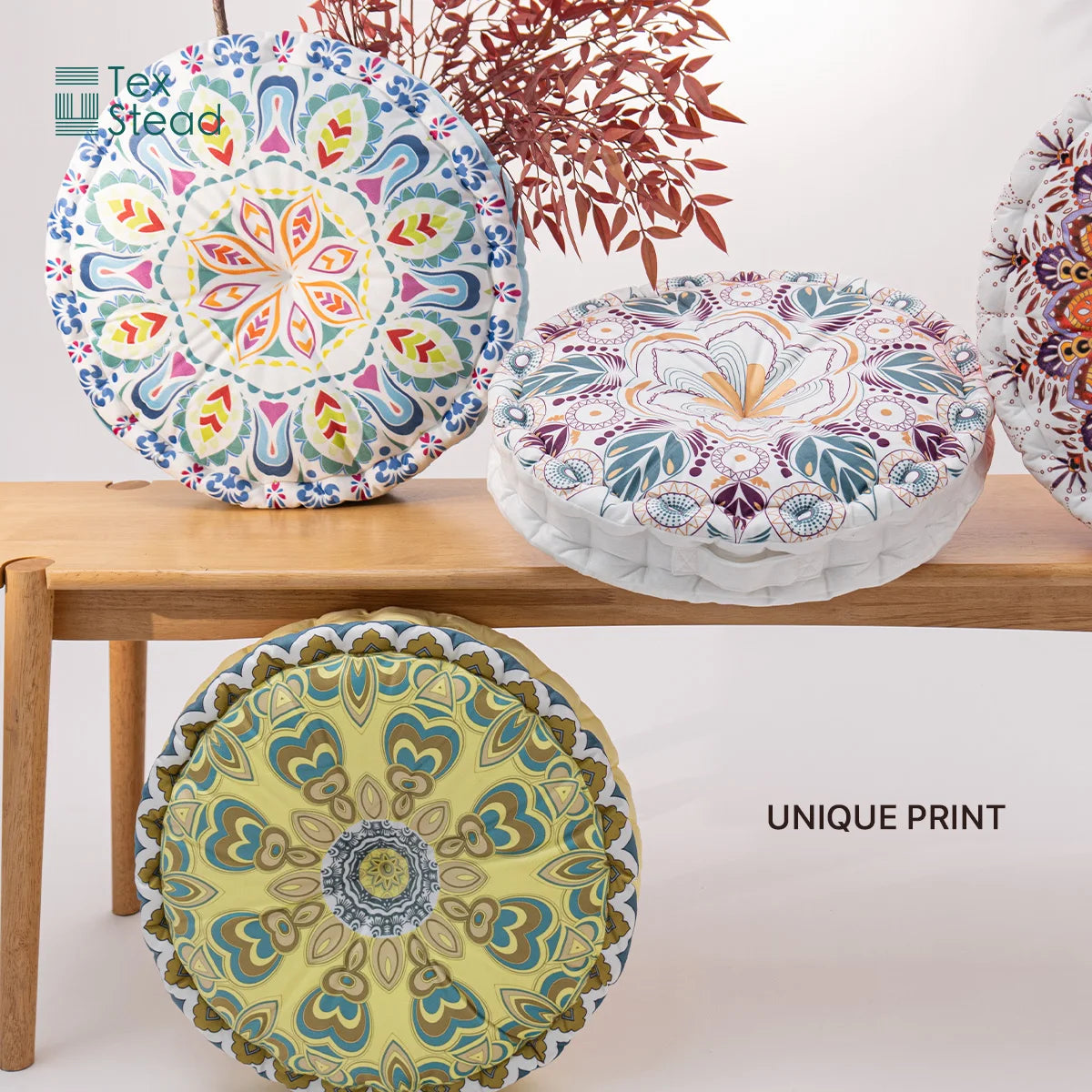 Mandala Round Floor Cushion