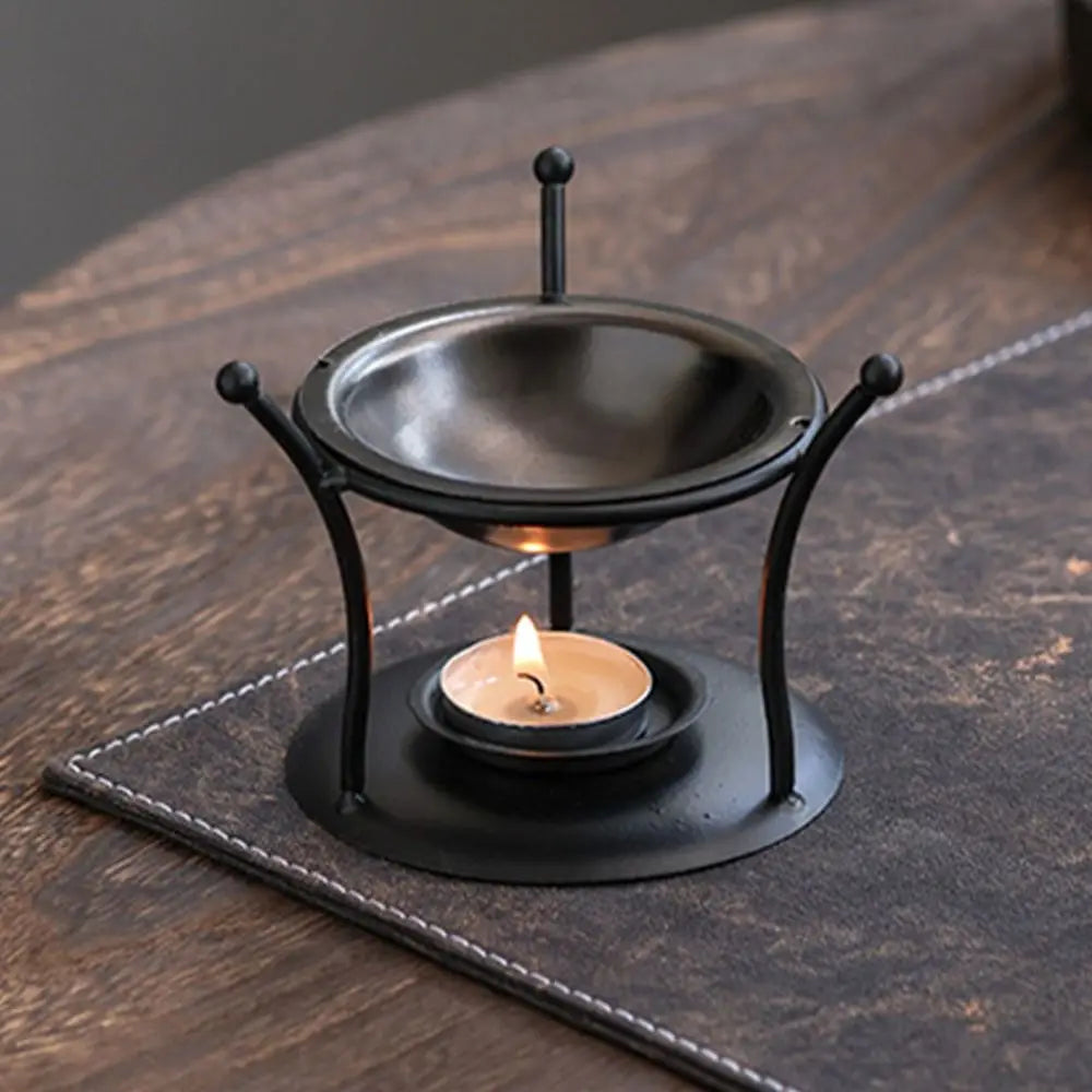 Creative Essential Oil Warmer Portable Retro Aromatherapy Burner Candle Holder Decorative Candle Heating Holder Home Decor