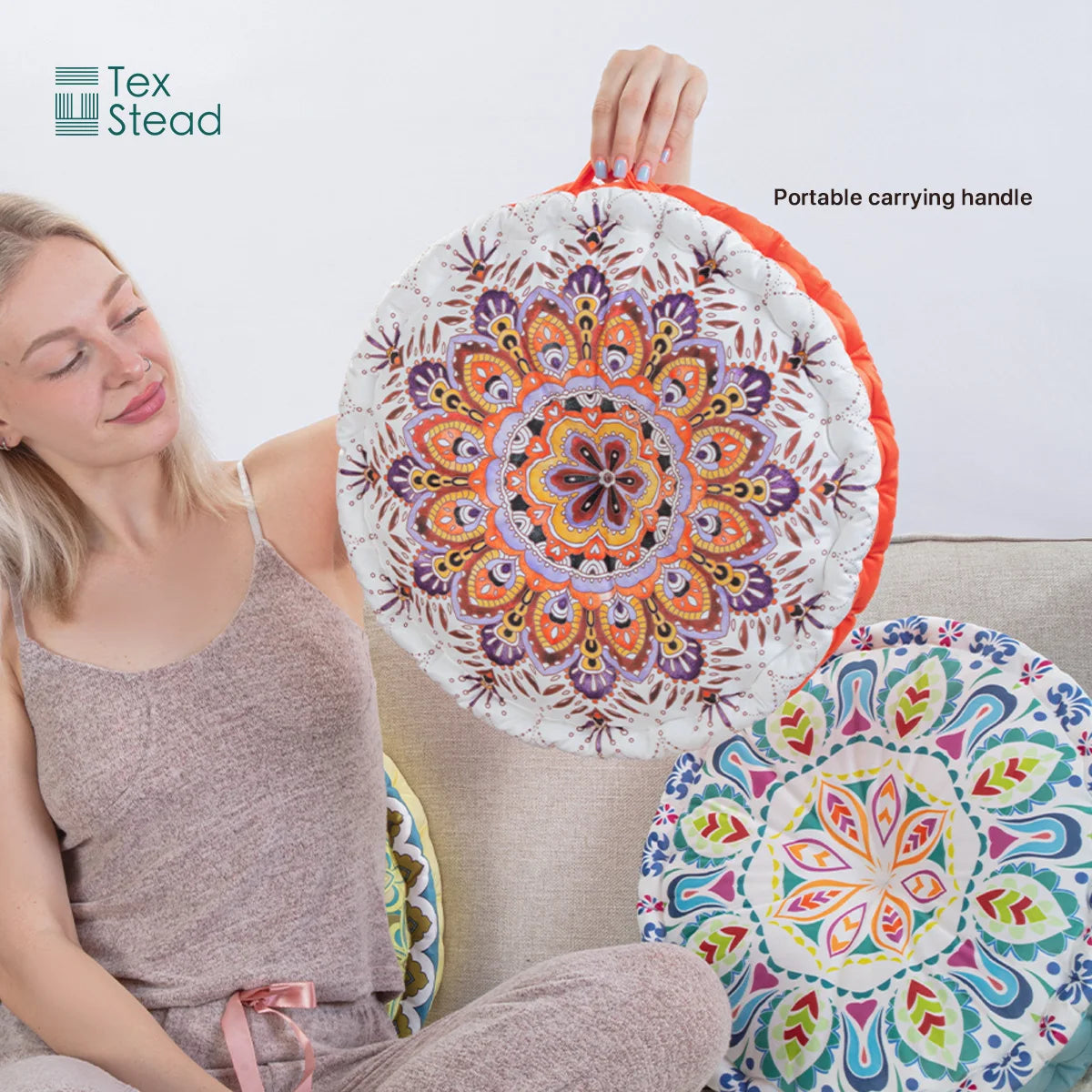 Mandala Round Floor Cushion
