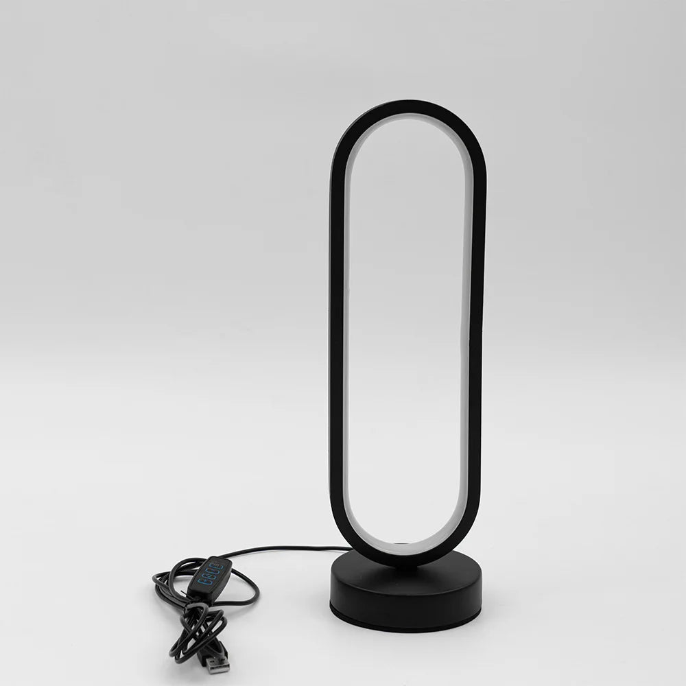 Modern 3 Colors Dimmable Desk Lamp Creative Spiral LED Night Light for Living Room Office Bedroom Bedside Ambient Table Lighting