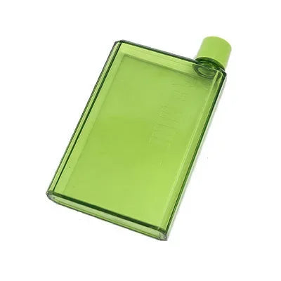 350ml/420ml Originality Notebook Type Water Bottle Flat Paper Kettle BPA-free Hydro Flask Transparent Plastic Water Bottle