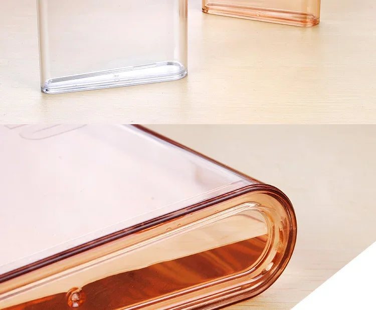 350ml/420ml Originality Notebook Type Water Bottle Flat Paper Kettle BPA-free Hydro Flask Transparent Plastic Water Bottle