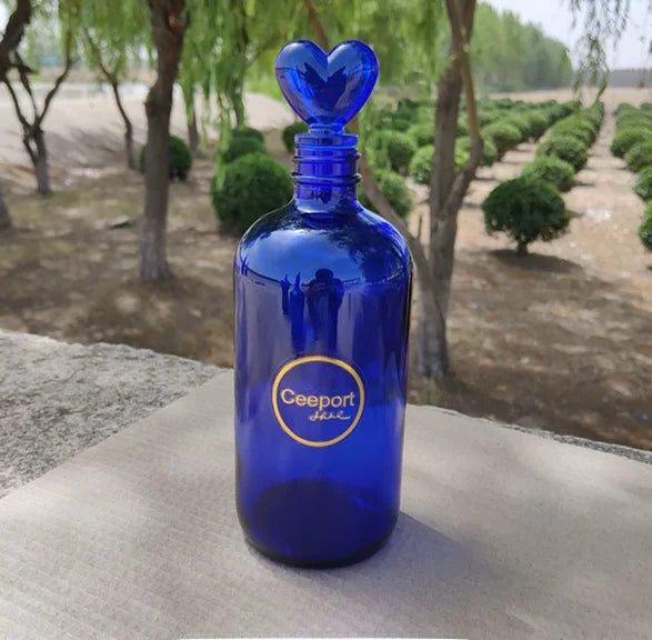 Blue Glass Bottle Collection