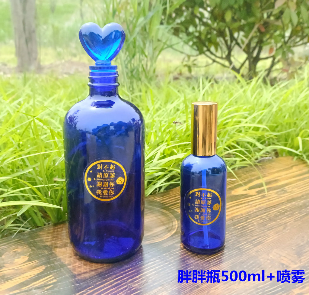 Blue Glass Bottle Collection