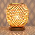 Bohemian Bamboo & Rattan Table Lamp