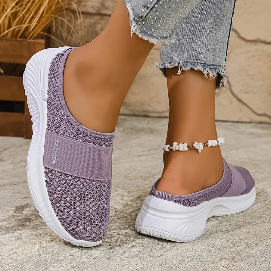 Comfortable Breathable Women's Trail Shoes Lightweight Closed-Toe Sneakers with Air Damping Hiking Outdoor Supportive Camping