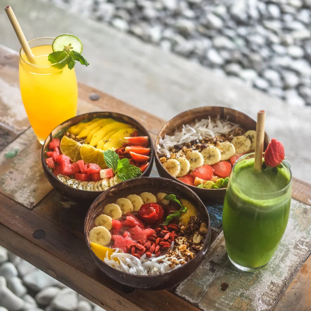 Natural Coconut Serving Bowls
