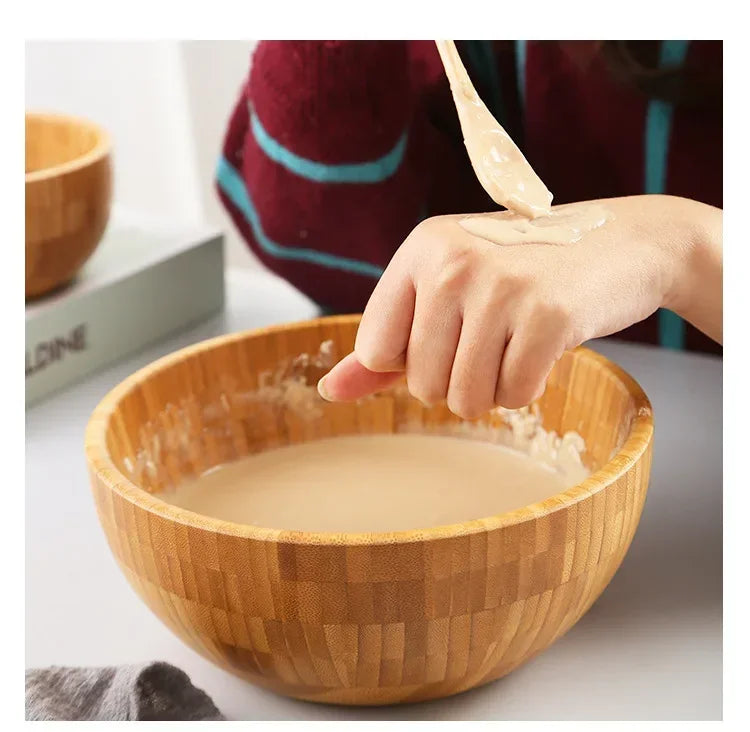 Natural Bamboo Mixing Bowl