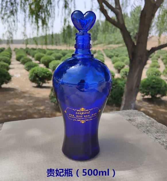 Blue Glass Bottle Collection