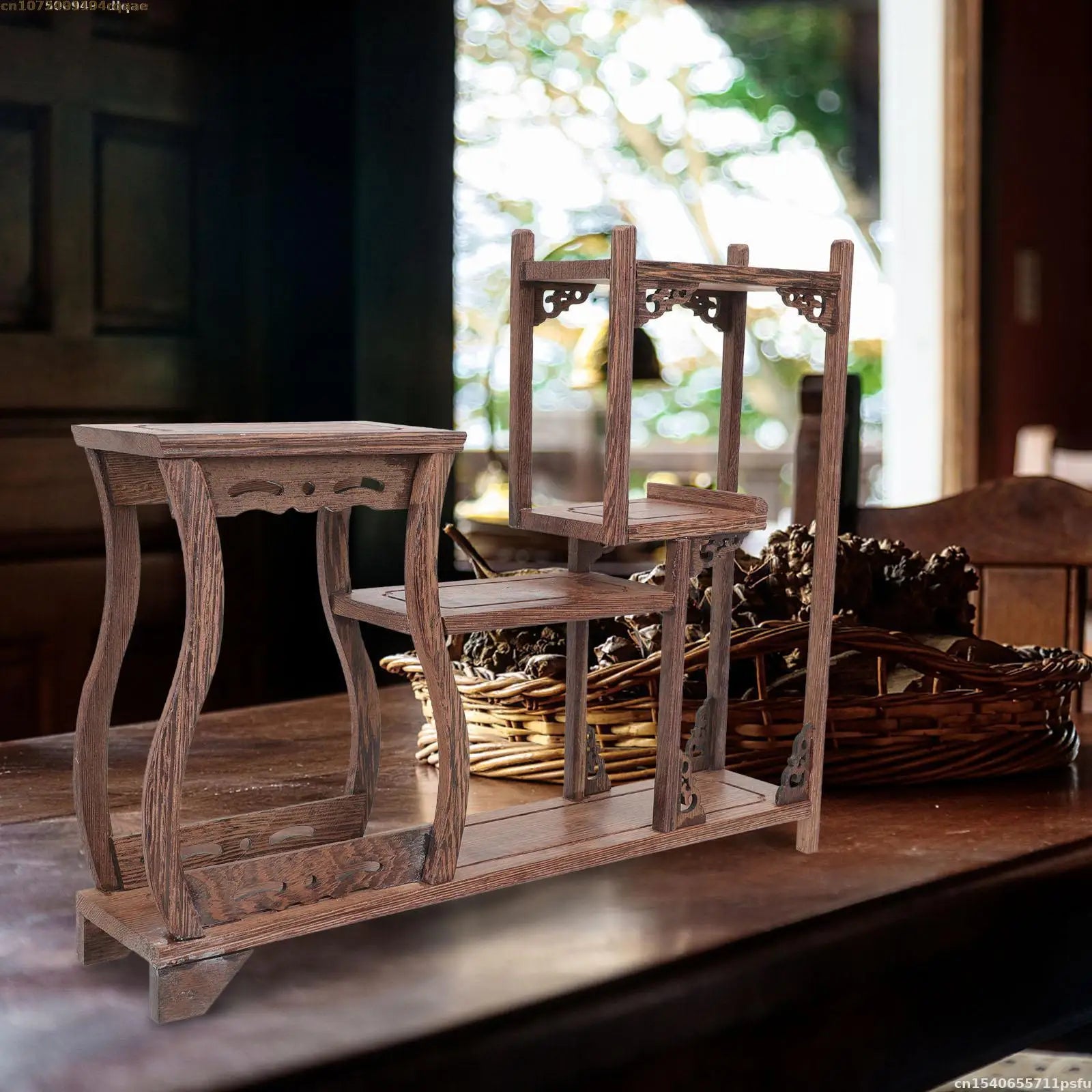 Natural Wood Display Stand