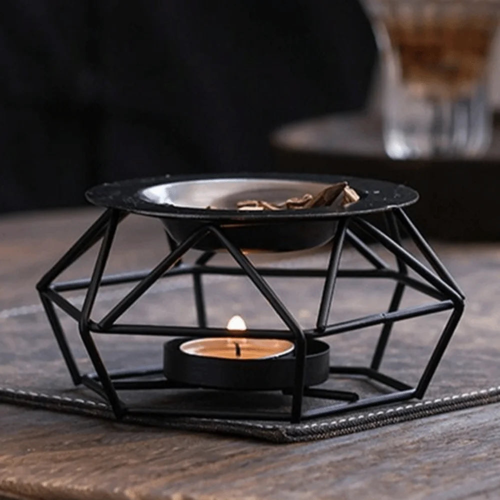 Creative Essential Oil Warmer Portable Retro Aromatherapy Burner Candle Holder Decorative Candle Heating Holder Home Decor