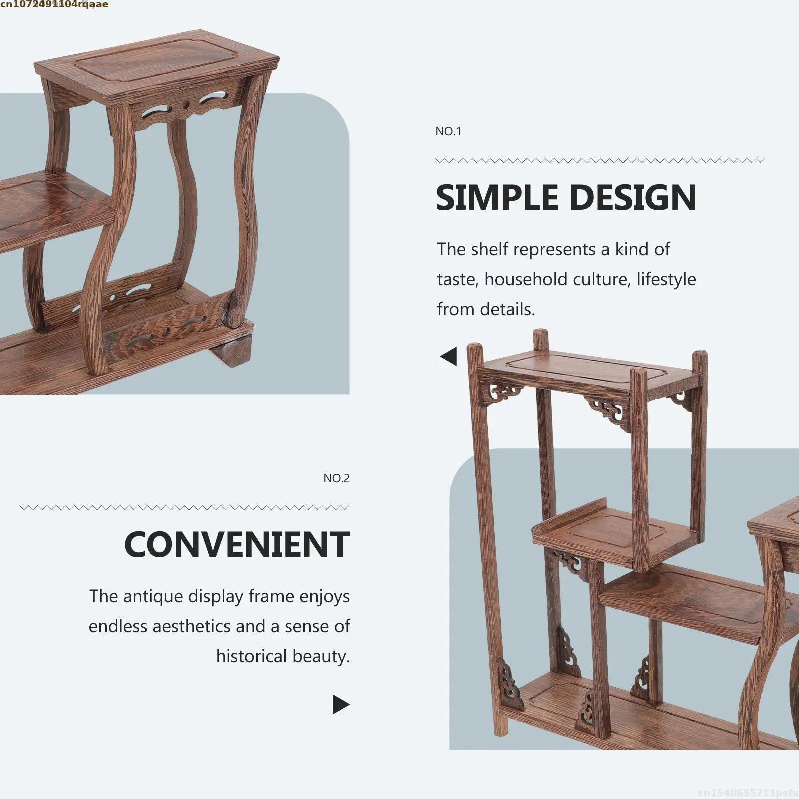 Natural Wood Display Stand