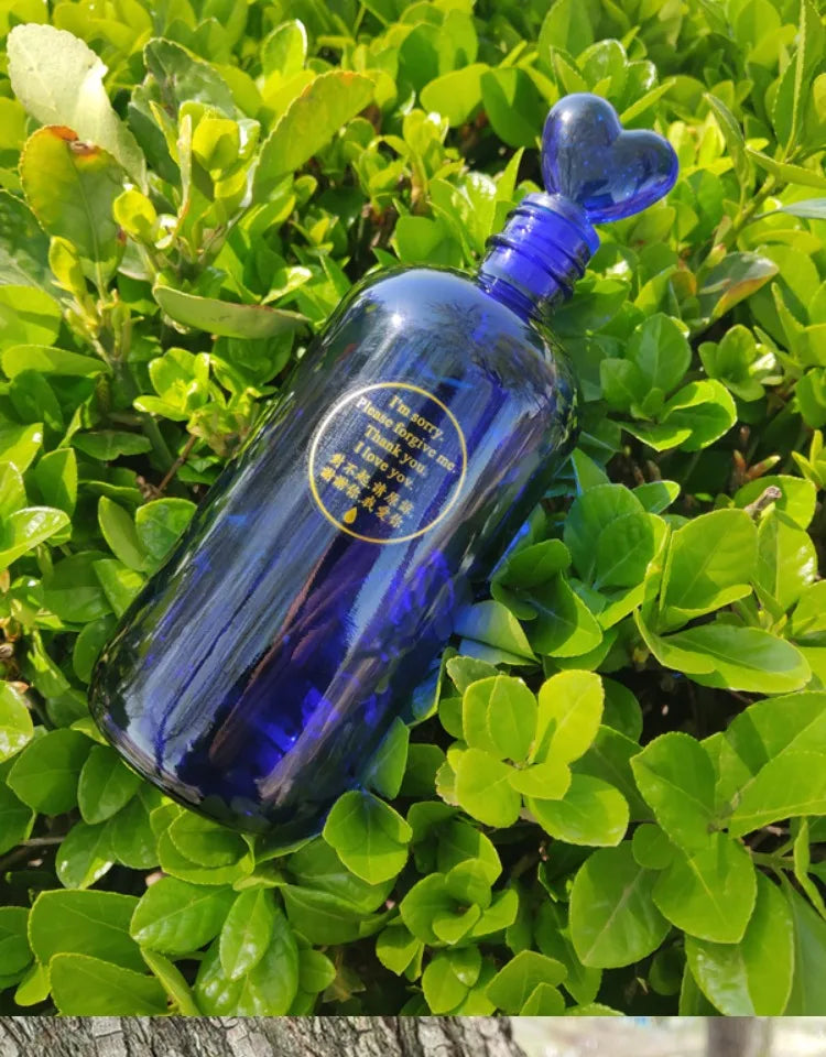 Blue Glass Bottle Collection
