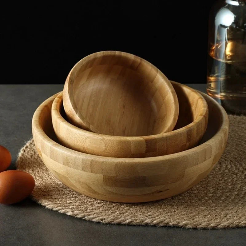 Natural Bamboo Mixing Bowl