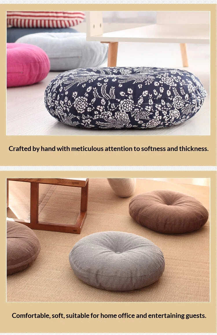 Round Meditation Floor Cushion