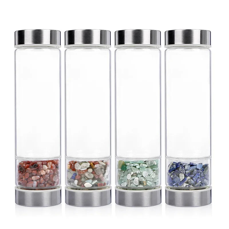 Wide-Mouth Crystal Infuser Bottle