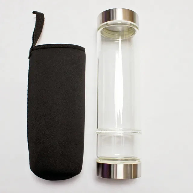 Wide-Mouth Crystal Infuser Bottle