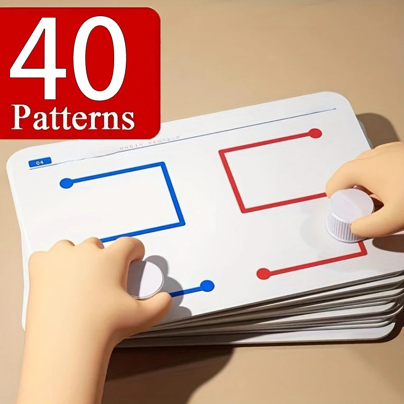 Whole Brain Thinking Training Improving 20 Pages Brain Collaboration Training Cards Concentration Attention Fine Motor Cards