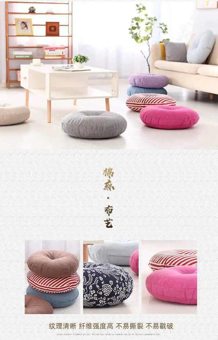 Round Meditation Floor Cushion