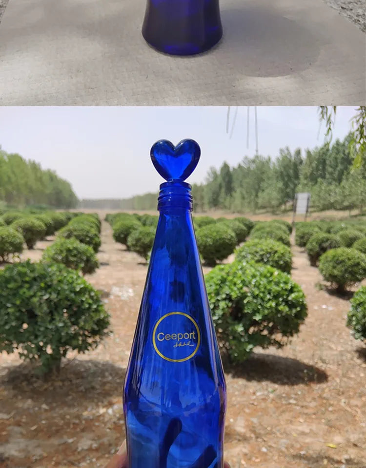 Blue Glass Bottle Collection