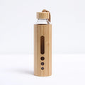 Borosilicate Glass Water Bottle with Bamboo Sleeve