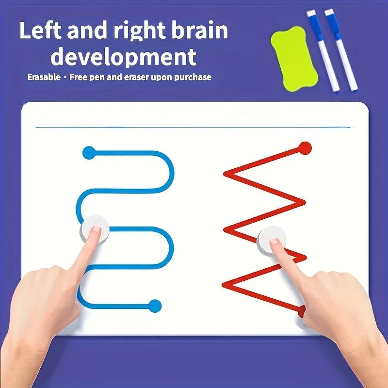 Whole Brain Thinking Training Improving 20 Pages Brain Collaboration Training Cards Concentration Attention Fine Motor Cards