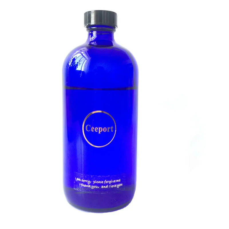 Large Crystal Glass Water Bottle