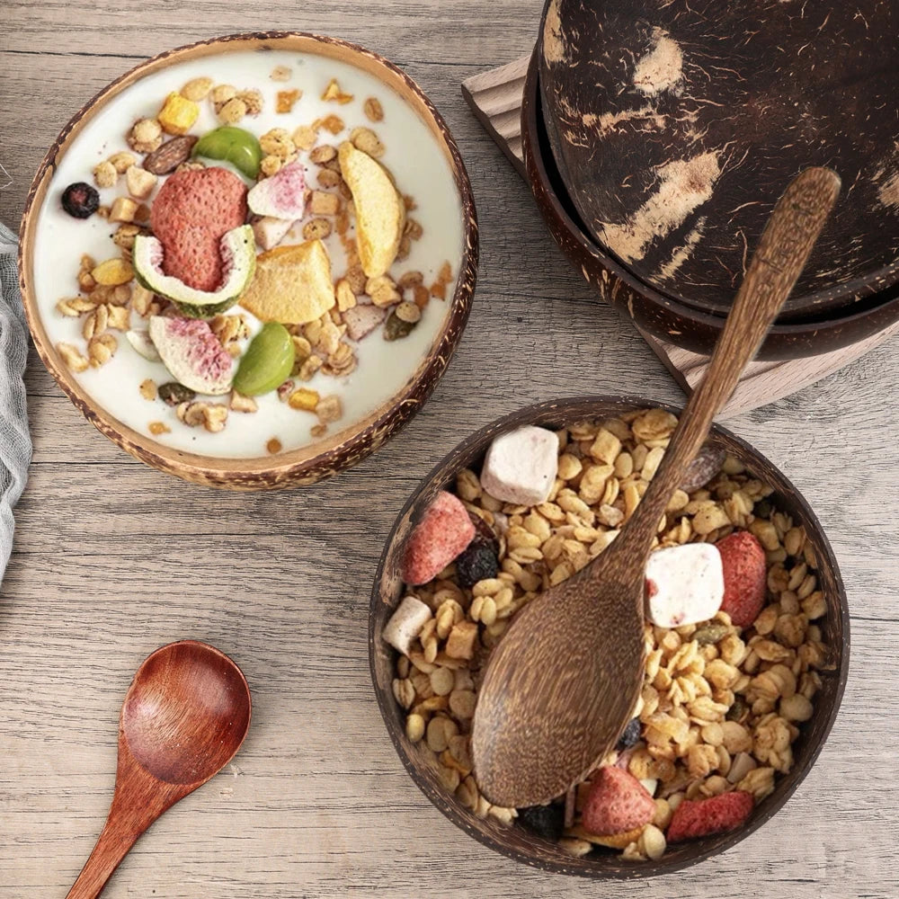 Natural Coconut Serving Bowls