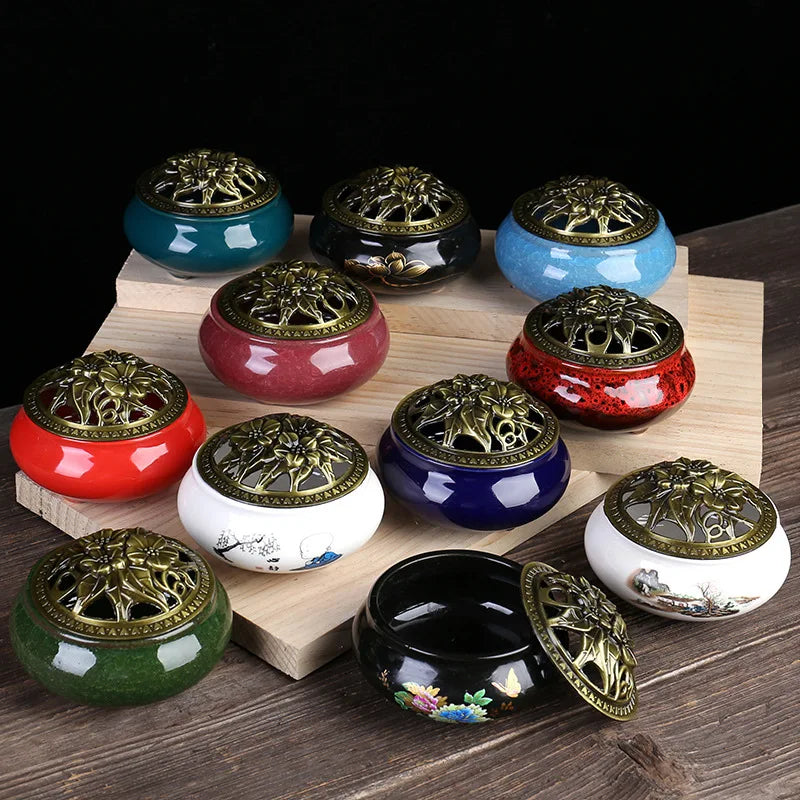 Celadon Ceramic Incense Burner