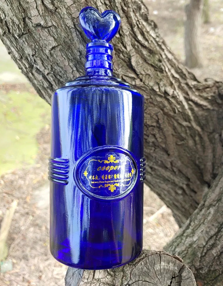Blue Glass Bottle Collection