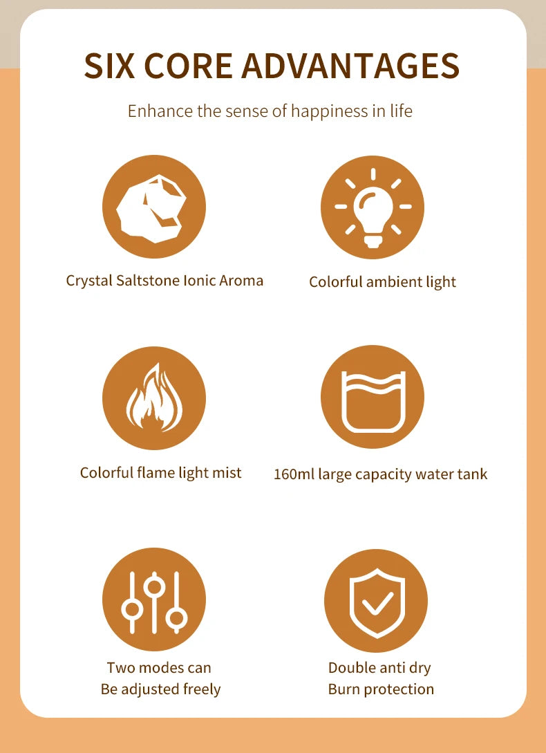 Crystal Salt Stone Aroma Diffuser