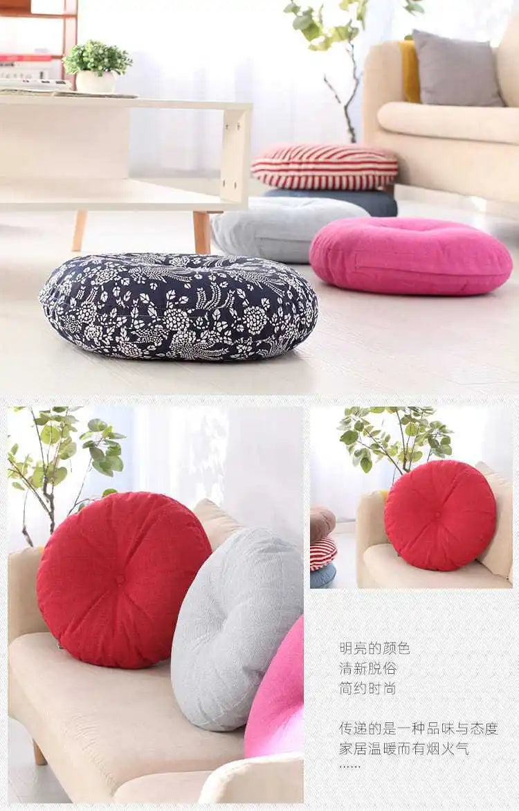 Round Meditation Floor Cushion