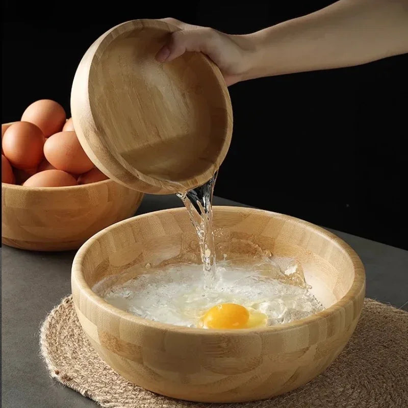 Natural Bamboo Mixing Bowl