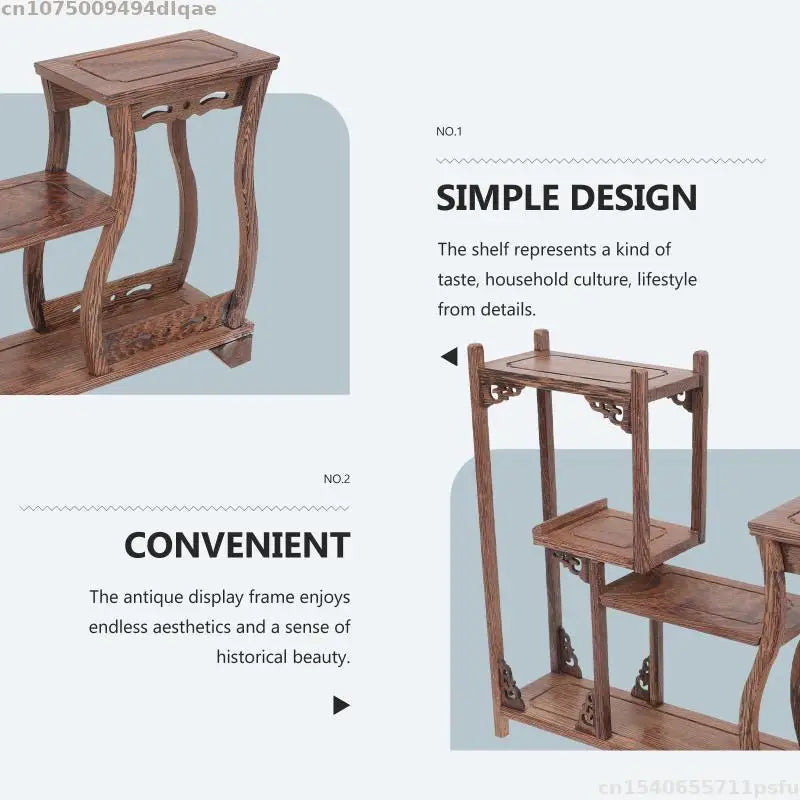 Natural Wood Display Stand