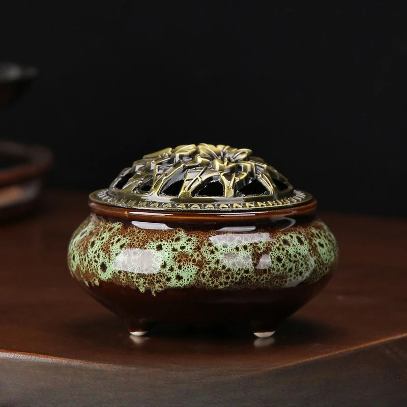 Celadon Ceramic Incense Burner