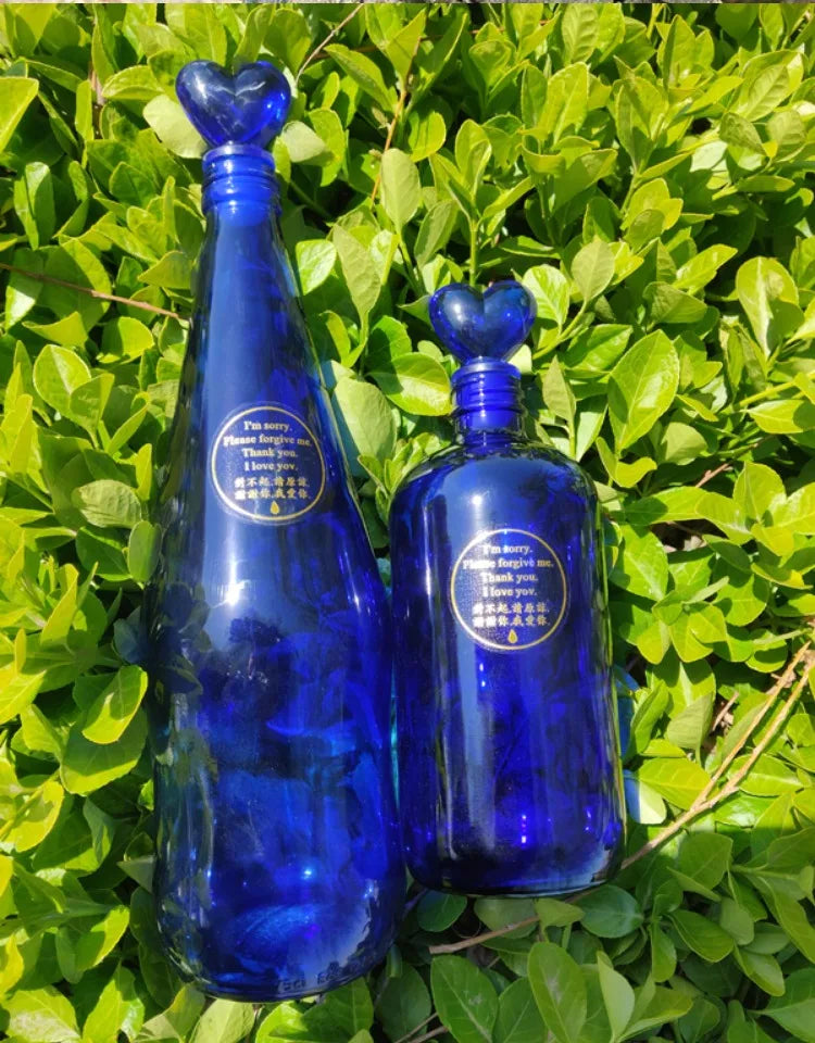 Blue Glass Bottle Collection