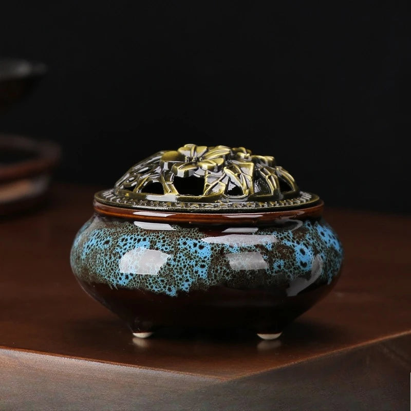 Celadon Ceramic Incense Burner