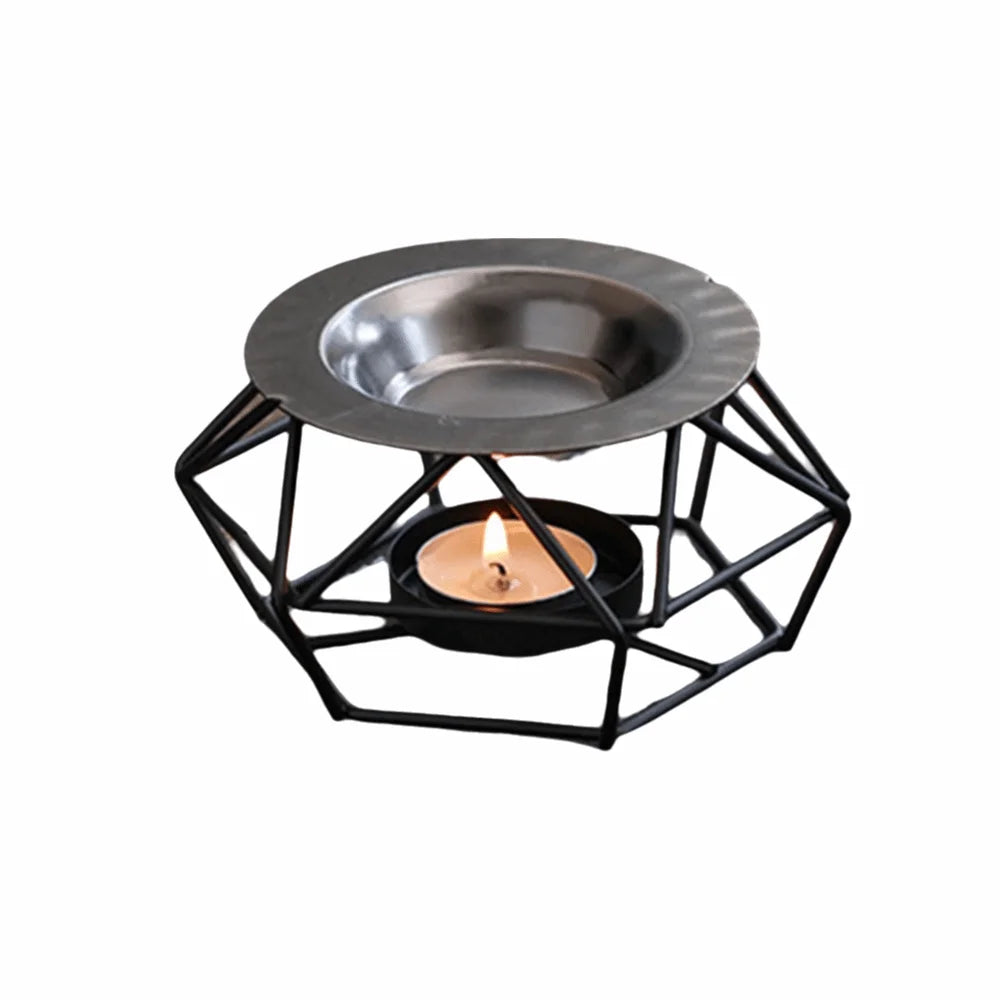 Creative Essential Oil Warmer Portable Retro Aromatherapy Burner Candle Holder Decorative Candle Heating Holder Home Decor