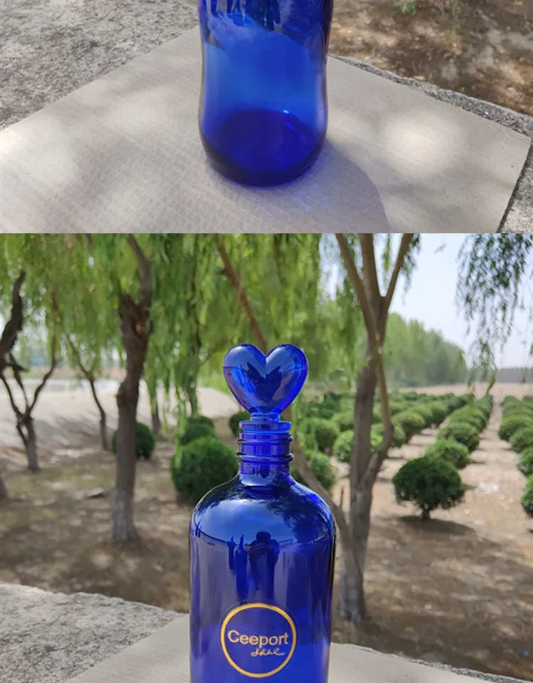 Blue Glass Bottle Collection
