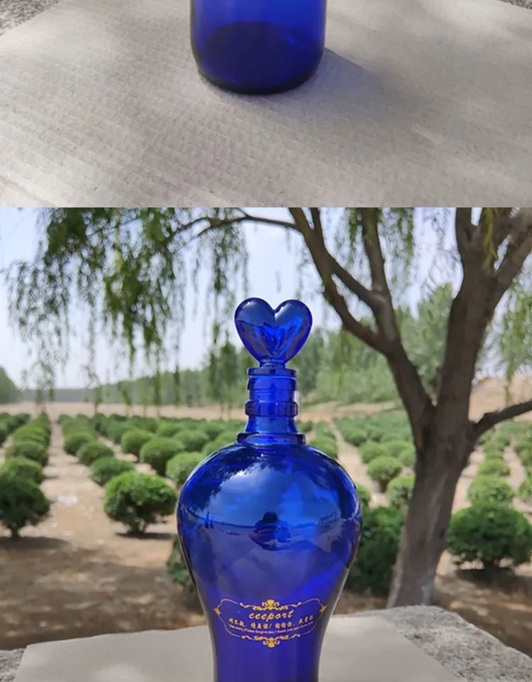 Blue Glass Bottle Collection