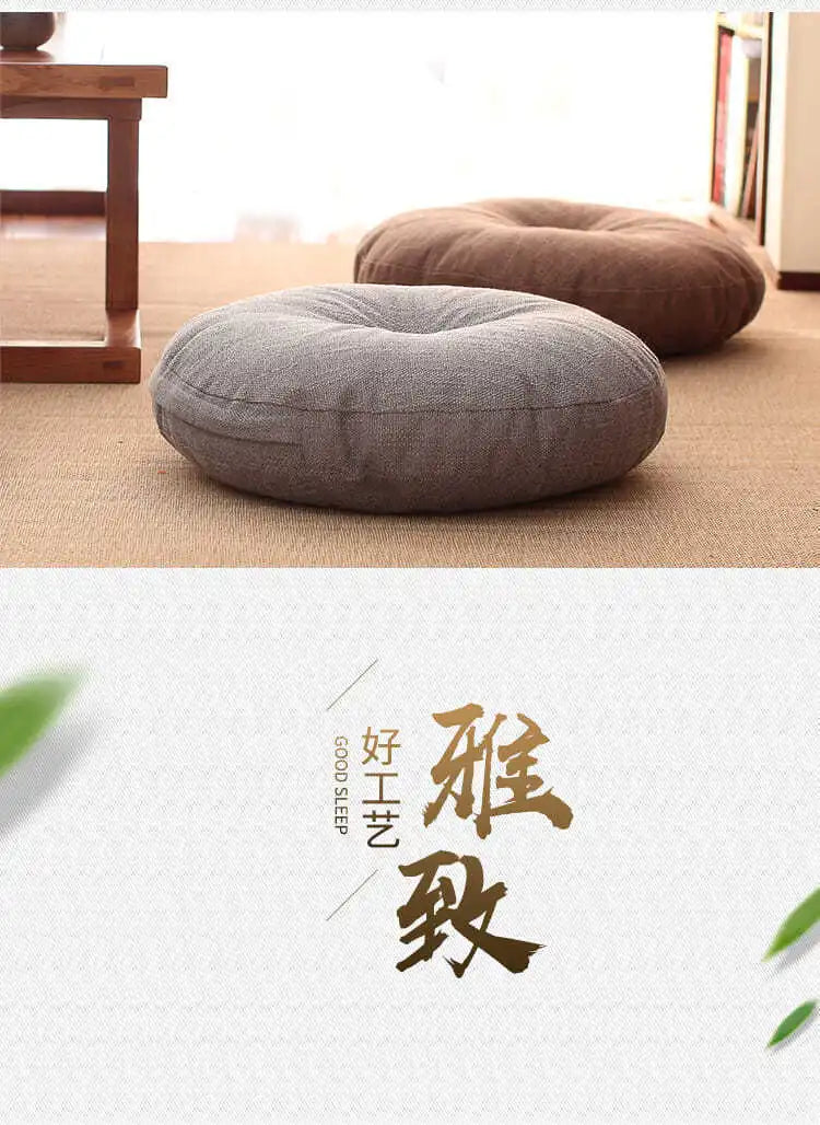 Round Meditation Floor Cushion