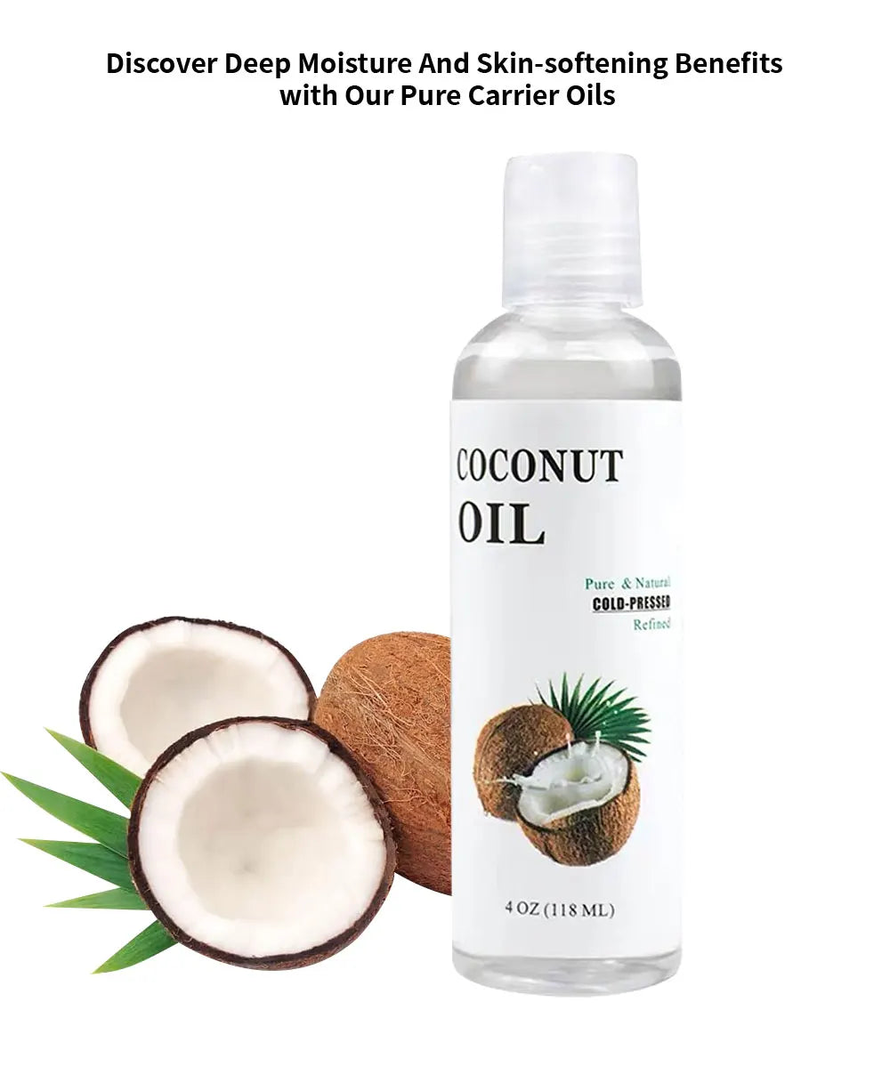Liquid Coconut Oil 16 oz Pure Natural Organic Fractionated Carrier Oil for Skin Hair Care Massage Aromatherapy Moisturizing