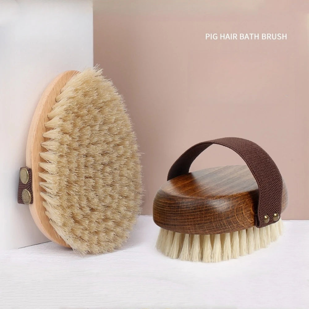 Natural Bristle Dry Body Brush