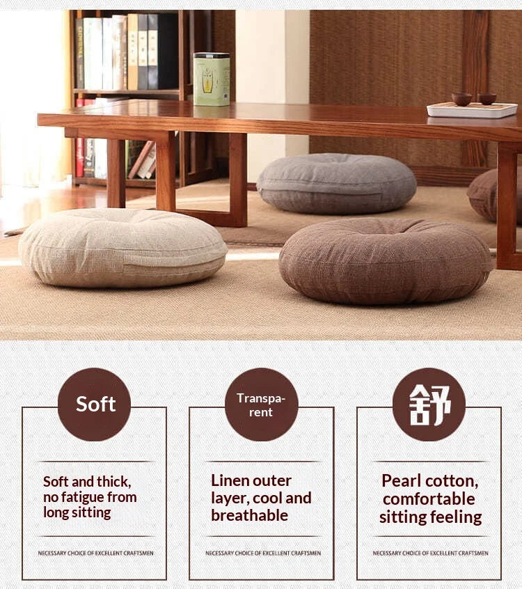 Round Meditation Floor Cushion