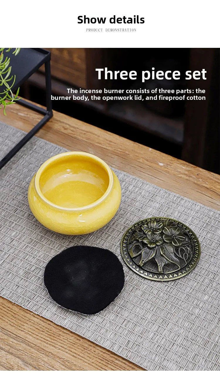 Celadon Ceramic Incense Burner